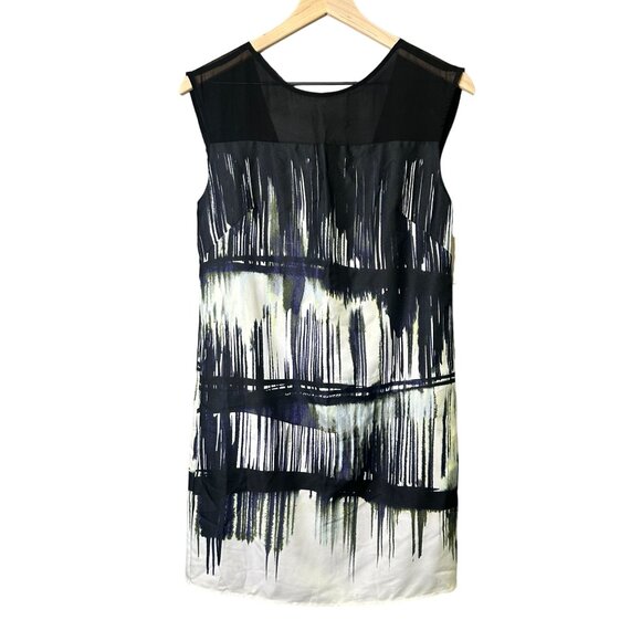 Jessica Simpson Womens Black Shift Dress Size‎ 2 Artsy Knee Length Sleeveless - Picture 1 of 8